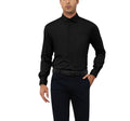 Syewan Mens Dress Shirts for Men Long Sleeve Stretch Wrinkle Free Formal Mens Button Down Shirt Business Casual Dress Shirts Black